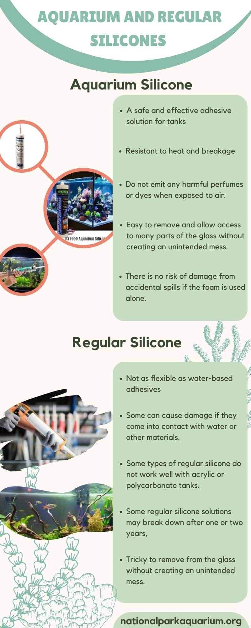 Differences Between Aquarium and Regular Silicones