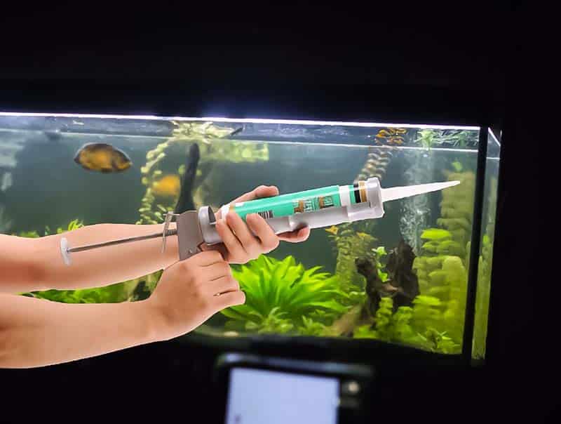 Aquarium-safe silicone work